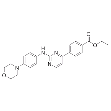 ethyl 4-(2-(4-morpholinophenylamino)pyrimidin-4-yl)benzoate